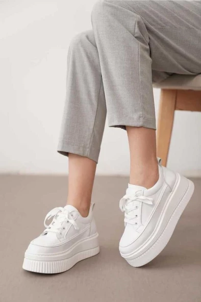 Papuçcity Dvmd 02990 Yüksek Taban Kadın Günlük Spor Ayakkabı - Resim 2