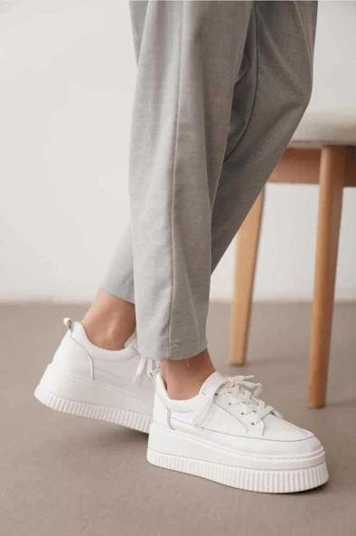 Papuçcity Dvmd 02990 Yüksek Taban Kadın Günlük Spor Ayakkabı - Resim 3