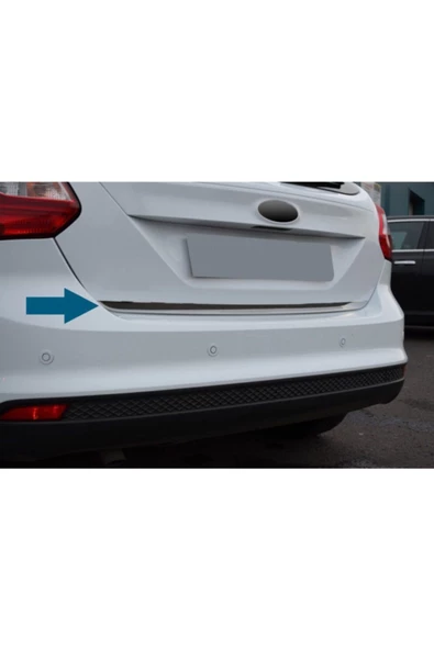 KromGaraj Ford Focus 3 Hb Krom Bagaj Alt Çıtası 2011-2014 Şerit - Resim 3