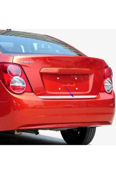 KromGaraj Chevrolet Aveo Sedan Krom Bagaj Alt Çıtası 2012- Ataturk - Resim 3