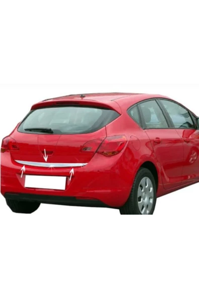 KromGaraj Opel Astra J Hb Krom Bagaj Alt Çıta 2010 Üzeri Çelik Şerit - Resim 3