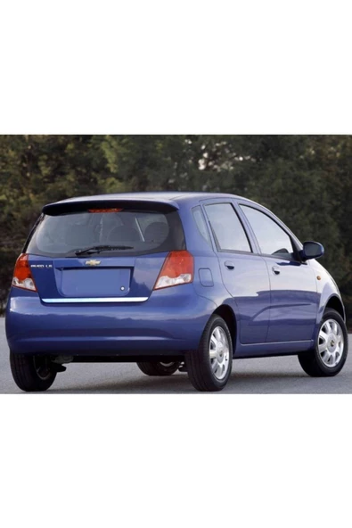 KromGaraj Chevrolet Aveo Hb Krom Bagaj Alt Çıtası Çelik 2005-2011 Arası Fen - Resim 3