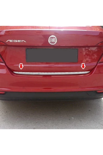 KromGaraj Fiat Egea Sedan Krom Bagaj Alt Çıta Çelik Turk - Resim 3