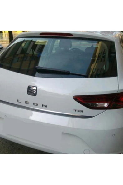 KromGaraj Seat Leon Krom Bagaj Alt Çıtası Çelik 2012 Üzeri Kalp - Resim 3