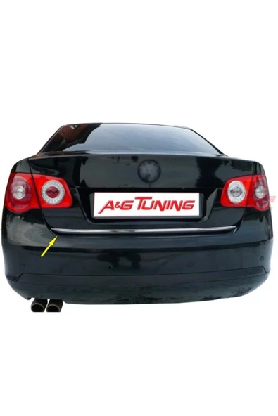 KromGaraj Volkswagen Jetta Krom Bagaj Alt Çıta 2006-2011 Çelik Şerit - Resim 3