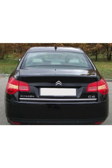 KromGaraj Citroen C5 Krom Bagaj Alt Çıta 2008 Üzeri Çelik Bayrak - Resim 3