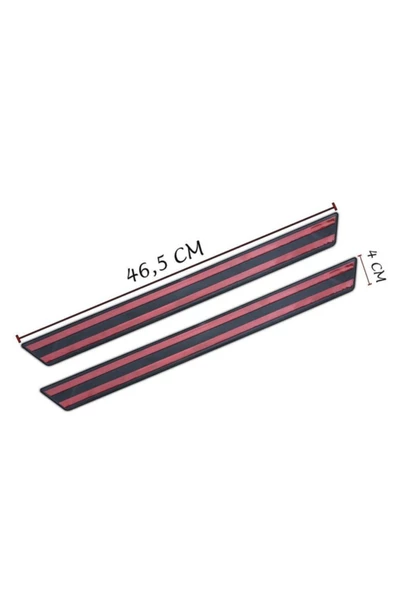 KromGaraj Opel Combo C Krom Kapı Eşik Koruması Blackline 2001-2011 2 Parça - 4