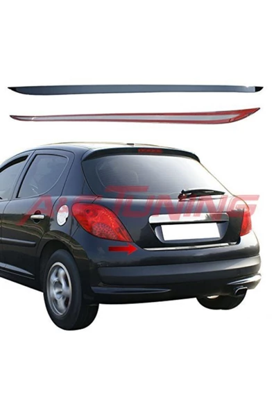KromGaraj Peugeot 207 Formlu Krom Bagaj Alt Çıta 2006 Üzeri Paslanmaz Çelik ürün görseli 1