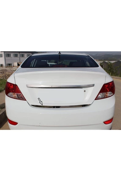 KromGaraj Hyundai Accent Uyumlu Blue Formlu Krom Bagaj Alt Çıtası 2011 Üzeri