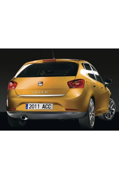KromGaraj Seat Ibiza Formlu Krom Bagaj Alt Çıtası Paslanmaz 2010 - 2017 - Resim 3