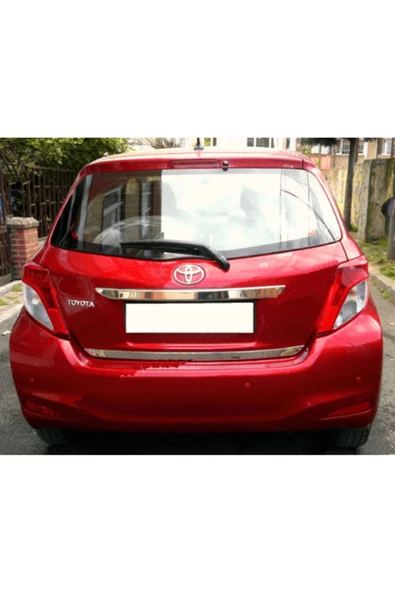 KromGaraj Toyota Yaris Formlu Krom Bagaj Alt Çıtası 2010-2014