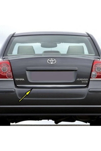 KromGaraj Toyota Avensis Formlu Krom Bagaj Alt Çıtası 2003-2009 ürün görseli 1