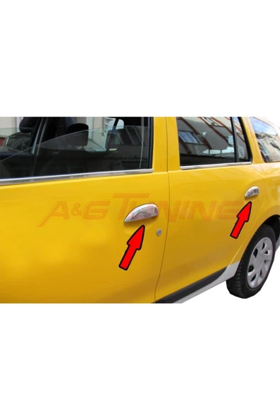 KromGaraj Dacia Sandero Krom Kapı Kolu 2013 Üzeri 4 Kapı Paslanmaz Çelik ürün görseli 1