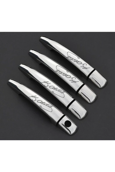 KromGaraj Peugeot 207 Atatürk Baskılı Krom Kapı Kolu Tk 2006-2012 ürün görseli 1