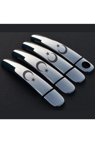 KromGaraj Skoda Fabia 2 Krom Kapı Kolu 2008-2014 Bayrak ürün görseli 1