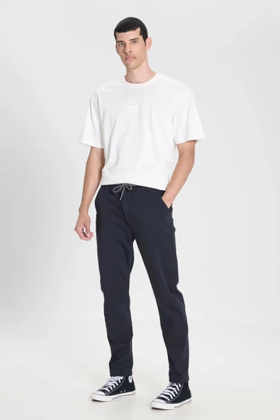 Lee Slim Fit Dar Kesim Normal Bel Antrasit Esnek Jogger Pantolon - 2