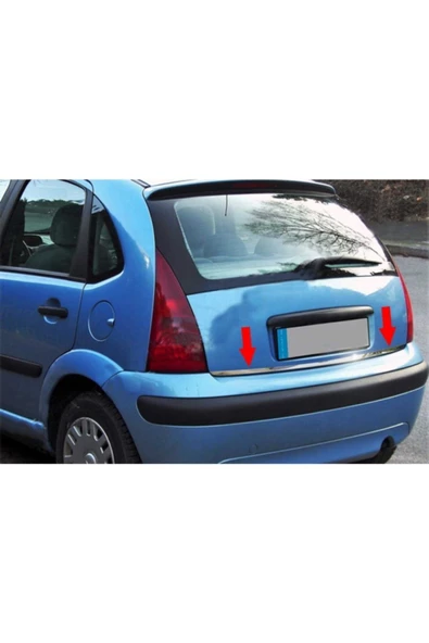 KromGaraj Citroen C3 Formlu Krom Bagaj Alt Çıta 2002-2009 Arası ürün görseli 1