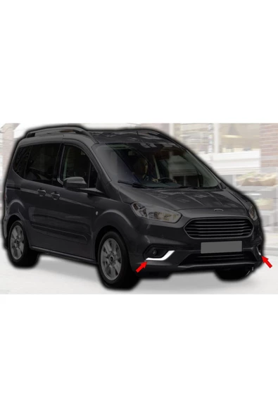 KromGaraj Ford Yeni Tourneo Courier Sis Farı Çerçevesi 2018- Sonrası 2 Parç ürün görseli 1