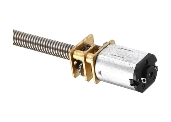 N20 6v Dc 300 Rpm M3x55 Mm Mikro Metal Redüktörlü Uzun Şaftlı Motor - Resim 4