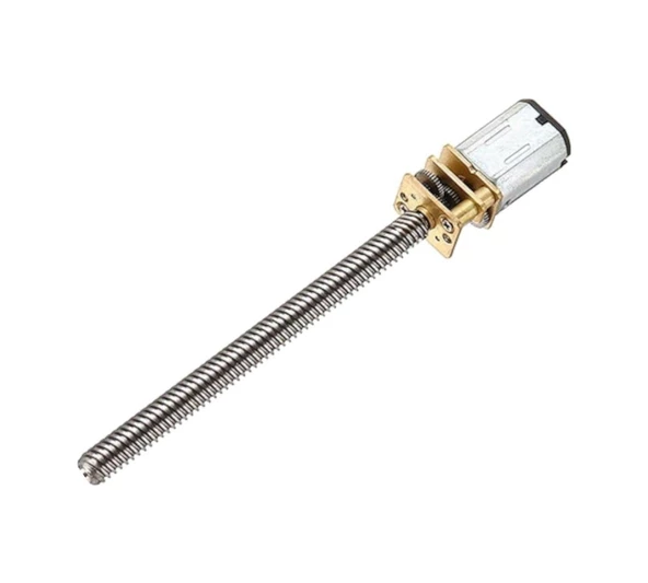 N20 6v Dc 300 Rpm M3x55 Mm Mikro Metal Redüktörlü Uzun Şaftlı Motor - Resim 3