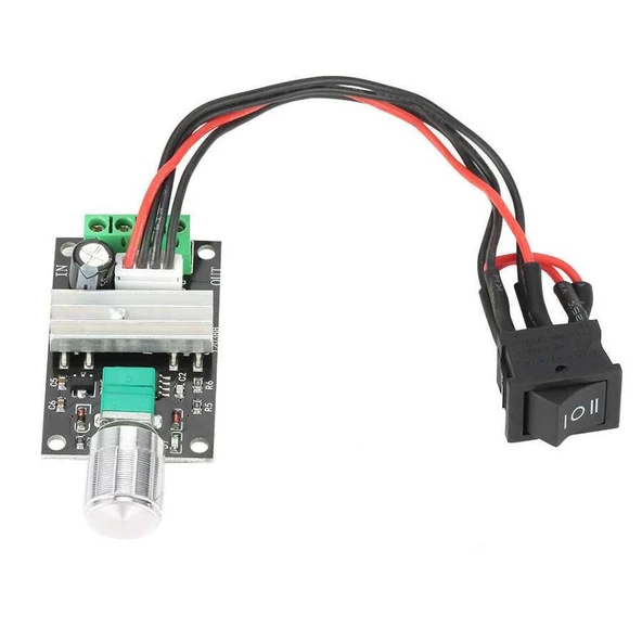 DC 6-24V 3A 80W Çift Yönlü PWM Motor Hız Kontrol Devresi - 2