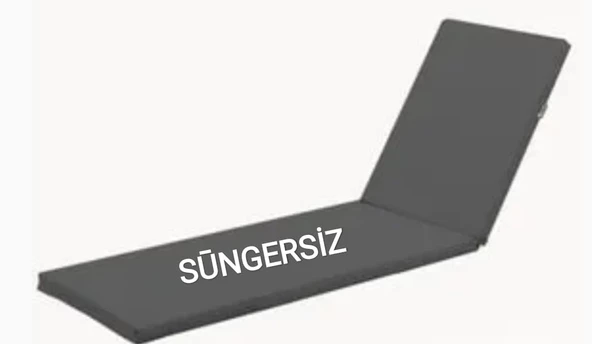 Dogant Holiday 1 Adet Şezlong Gri Kılıfı SÜNGERSİZ 180X55X5 - 3