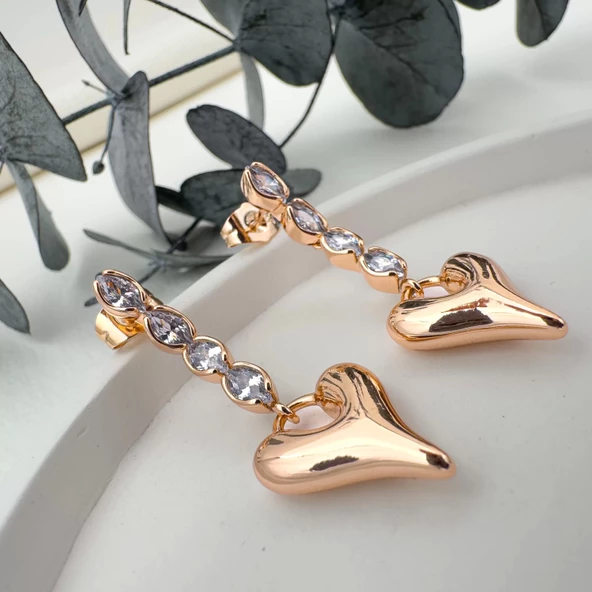 Kalp Damla Küpe - 3