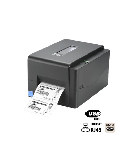 Tsc TE210 Barkod Etiket Yazıcı 203DPI, USB + Ethernet + RS232 + USB 99-065A301-00LF0L