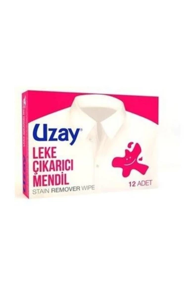 UZAY Leke Çıkarıcı Mendiller 12 Adet Stain Remover Wipe