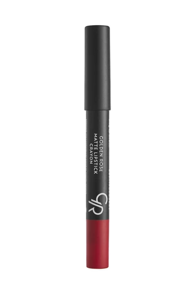 GOLDEN ROSE Matte Lipstick Crayon No:23 Red Dose - Mat Kalem Ruj - 8691190903237