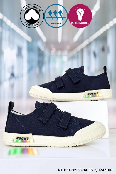 Big King Işıklı Keten Unisex Çocuk Ayakkabı - 4