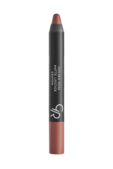GOLDEN ROSE Matte Lipstick Crayon No: 14 Dark Beige - Mat Kalem Ruj - 8691190903145 - 2