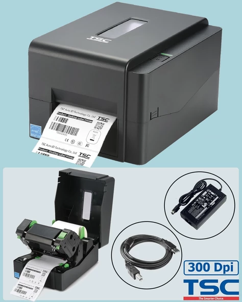 Tsc TE310 300 Dpı Barkod Etiket Yazıcı ETHERNET+USB+RS232 - 5