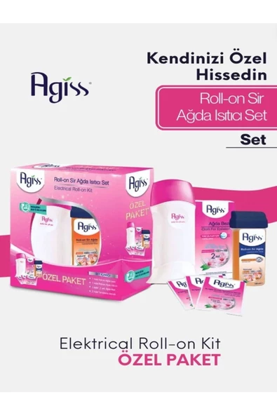 Agiss Roll-On Ağda Isıtıcı Set