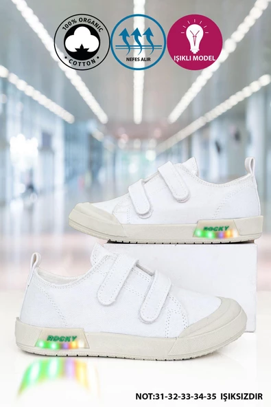 Big King Işıklı Keten Unisex Çocuk Ayakkabı - 2