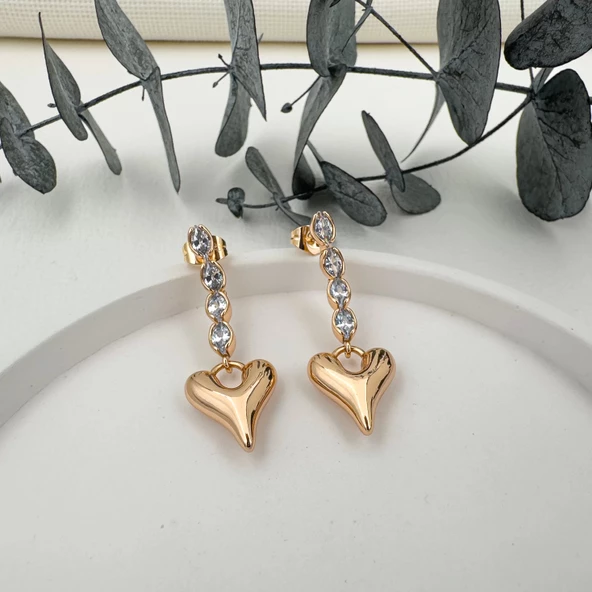 Kalp Damla Küpe - 4