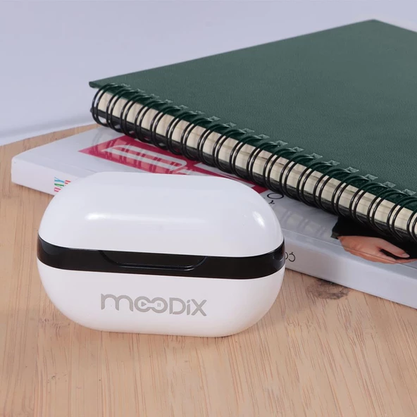 Moodix KI23K50 Bluetooth Kulakiçi Kulaklık Beyaz-Siyah ANC Aktif Gürültü Engelleyicili ipx4 Suya Dayanıklı - 7