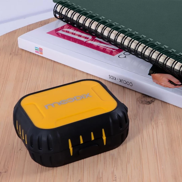 Moodix KI23K039 Bluetooth Kulakiçi Kulaklık Siyah-Sarı ANC Aktif Gürültü Engelleyicili ipx7 Suya Dayanıklı - 4