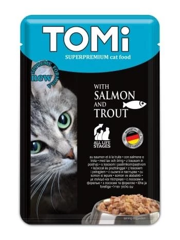 Tomi Kedi Somon - Alabalık Pouch Mama 100gr ürün görseli