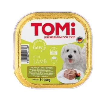 Tomi Köpek Kuzu Etli Pate Alüminyum Yaş Mama 300gr (pate)