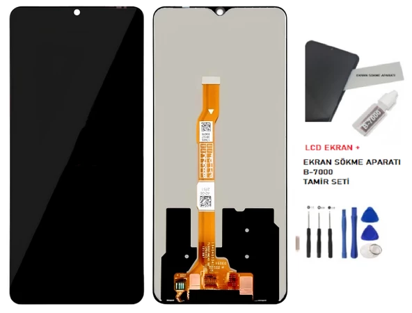 Vivo Y27 Lcd Dokunmatik Ekran Orijinal Kalite + B-7000 + TAMİR SETİ