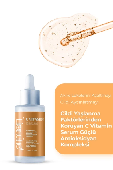 C Vitamini Serum Uv Hasarına Karşı Koruyucu Aydınlatıcı Canlandırıcı 30 Ml