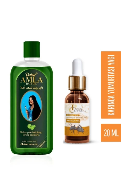 Amla Saç Bakım Yağı 200 ml Karınca Yumurtası Yağı 20 ml