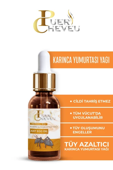 Karınca Yumurtası Yağı Bitkisel Tüy Azaltıcı 20 ml Damlalıklı