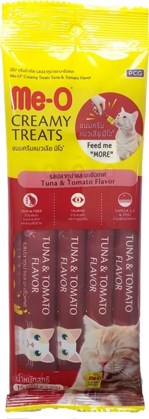 Me-O CreamyTreats Ton Balığı Domatesli Jel Mama 15gr x 4 - 2