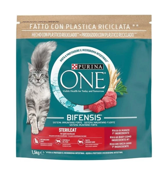 Purina One Biftekli Kısırlaştırılmış Yetişkin Kedi Maması 1.5 Kg