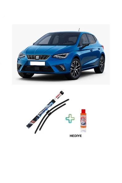Bosch SEAT İbiza Silecek Seti (2017-2021)  Bosch Aerotwin Serisi Silecek Takımı + Cam Şampuanı Hediyeli