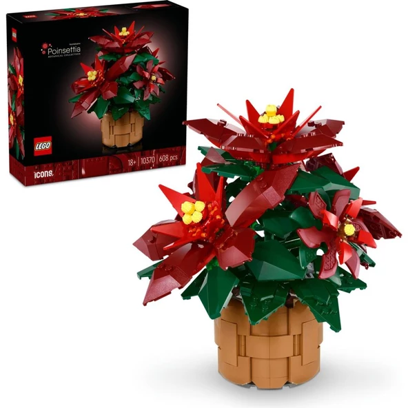 LEGO Botanicals 10370 Ponsetya (608 Parça) ürün görseli 1