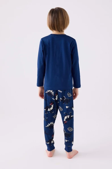 Rolypoly Erkek Çocuk İndigo Pijama Takım 3428 - 3