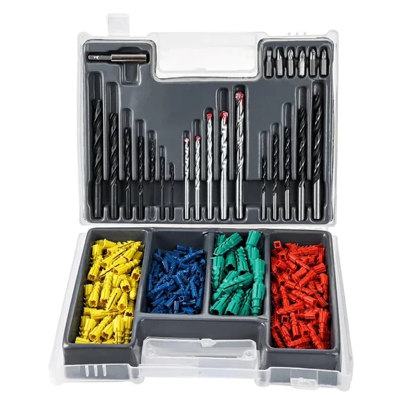 Revello 300 Parça Çantalı Matkap Ucu Ve Dübel Seti 07427 - 6